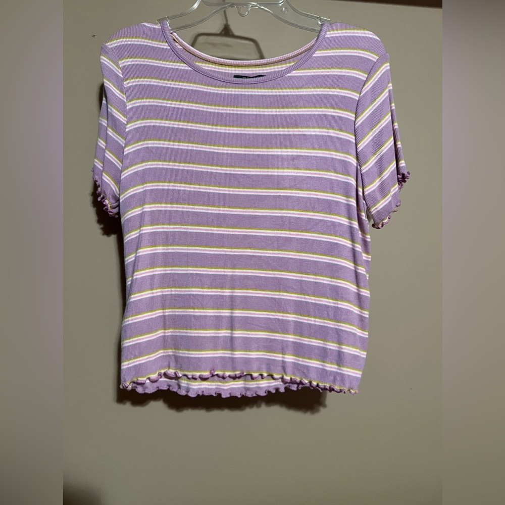 Purple and Yellow striped top
